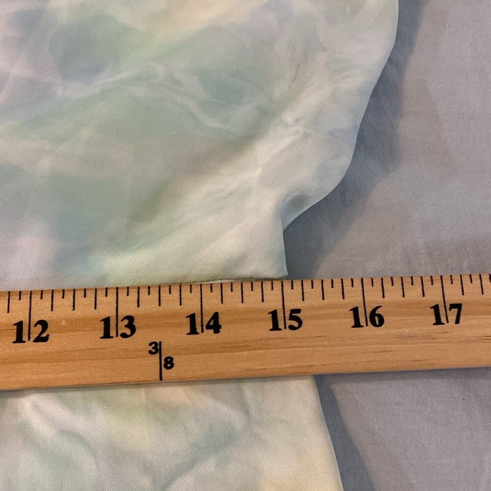 Rokoko Pastel Tie Satin Mini Slip Dress Cowl Neck Lingerie Straps Size Large - Picture 6 of 8